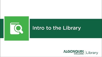 Conducting Research using ALGONQUIN Library Website
