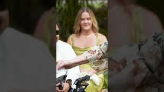 Flower Girl Hands Out Fireball during the Processional