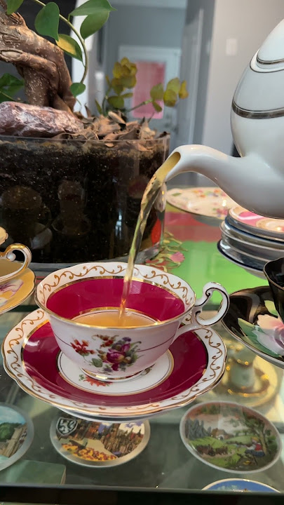 Pouring tea