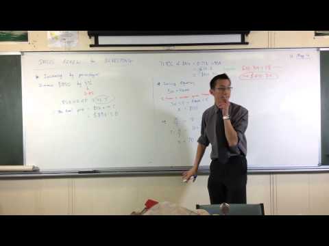 Increasing Quantities by Percentages