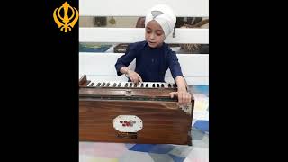 Waho Waho Gobind Singh Aaape Gur Chela Shabad By 8 Year Cute Kid Hargun Kaur
