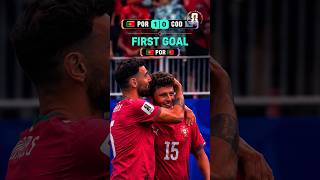 🔥 Portugal vs DR Congo 1-1 | Both Goals &amp; Match Highlights ⚽ #football algorithm #fifa #football
