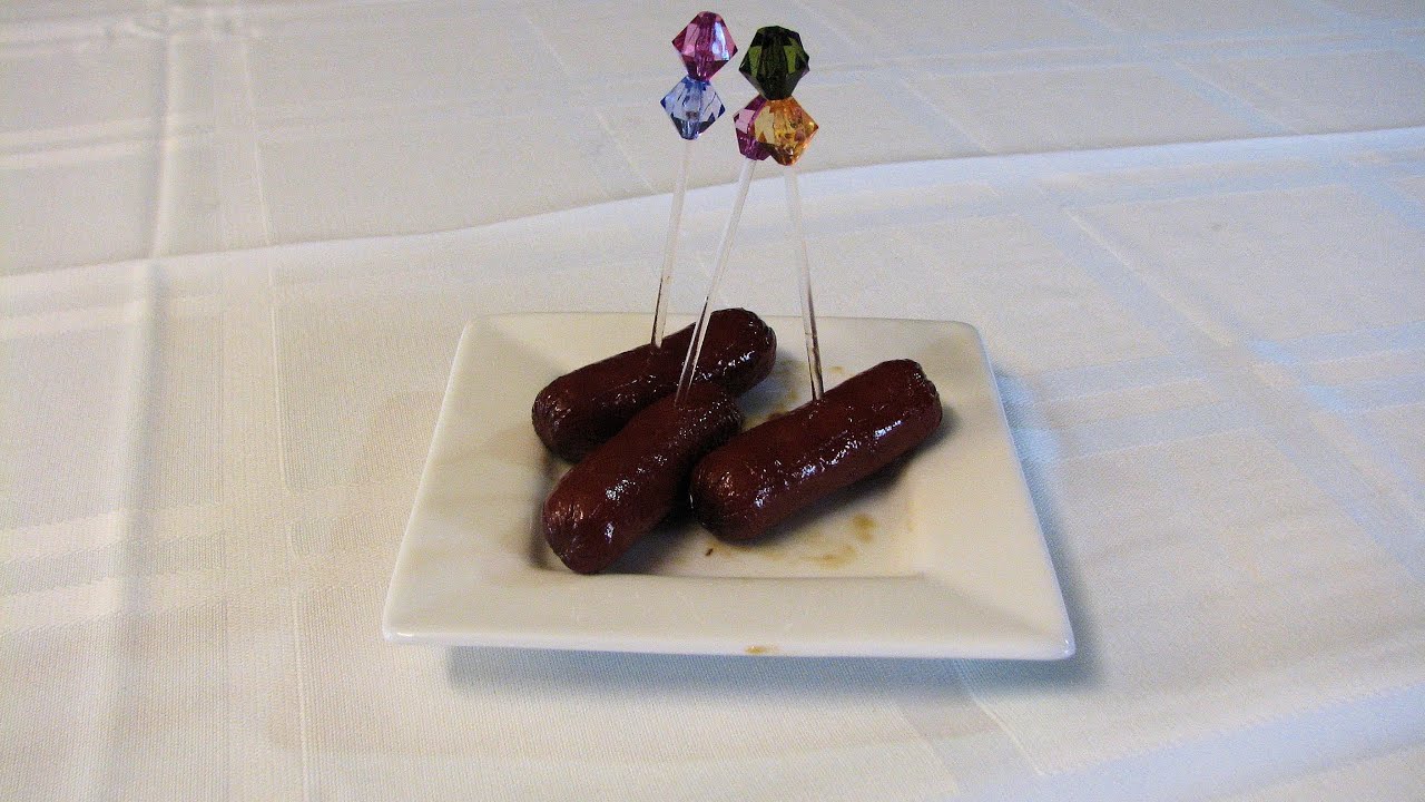 Cranberry and Soy Glazed Mini Hotdogs Lynn's Recipes YouTube