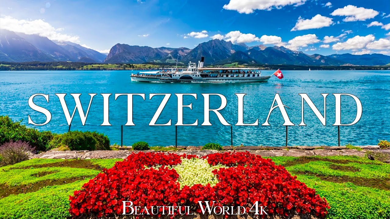 Switzerland 4K - Majestic Alpine Blooms and Vibrant Spring Flower Fields - 4K UHD