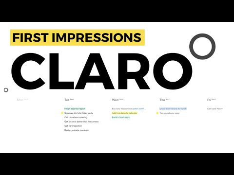 CLARO.today: A new to-do list application