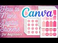 How to make stickers for digital planners in Canva