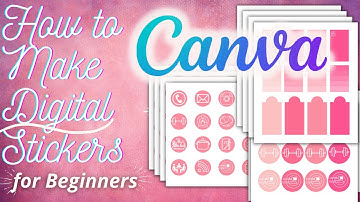 How to make stickers for digital planners in Canva
