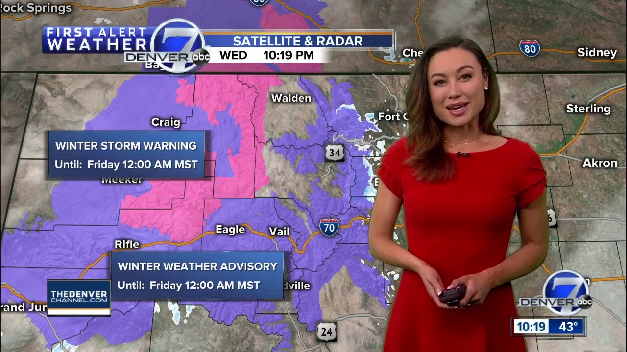 Cooler and breezy in Denver Thursday, with snow continued snow for the ...