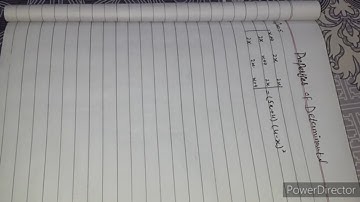 PROPERTY OF DETERMINANTS Question 5 |Mathematics