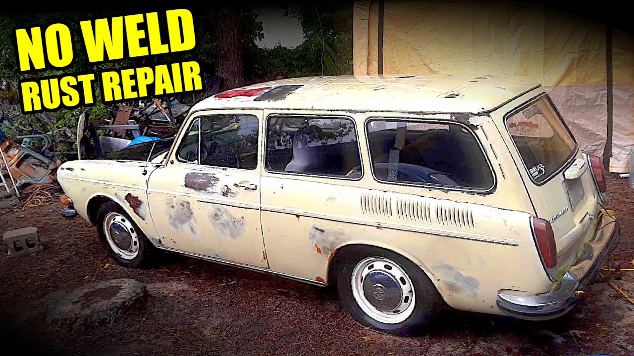 🚗NO WELD RUST REPAIR! - (1971 VW Type-3 Squareback 1600 Variant) - YouTube