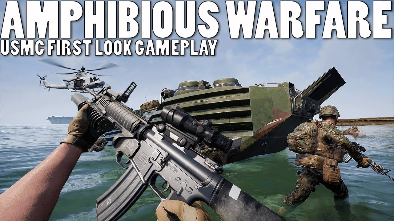 USMC AMPHIBIOUS WARFARE IN BLACK COAST - Squad New Update Gameplay