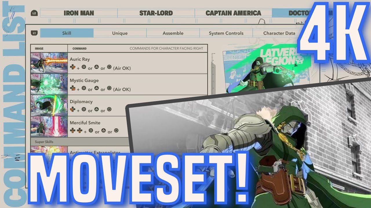Doctor Doom Full Movelist & Inputs!!! - MARVEL Tōkon: Closed Beta "Doctor Doom: Gameplay Showcase
