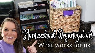 HOMESCHOOL ORGANIZATIONAL HACKS FOR SMALL SPACES AND WHAT'S FOR DINNER