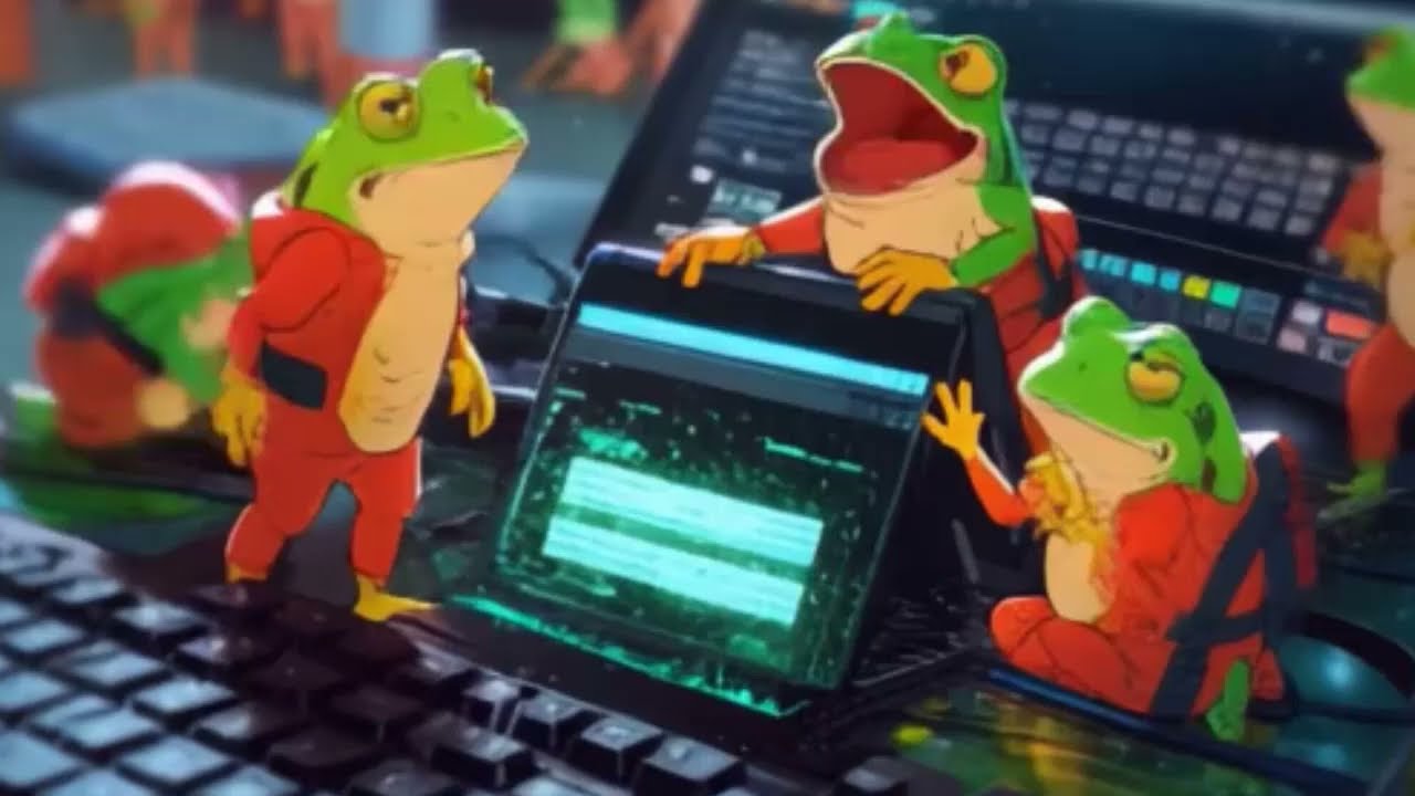 🔥 "Boss Frog  repaired the laptop! 🤯💻⚡ (Circuit set)"