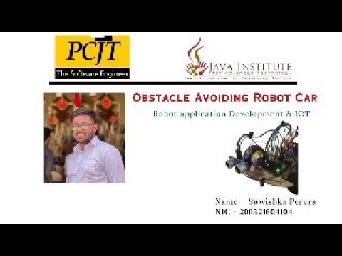 Obstacle Avoiding Robot Car | Java Institute | PCJT Software Engineering | Robotics |Suwishka Perera