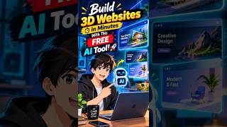 Build 3D Websites in Minutes With This FREE AI Tool! 🚀   #shorts