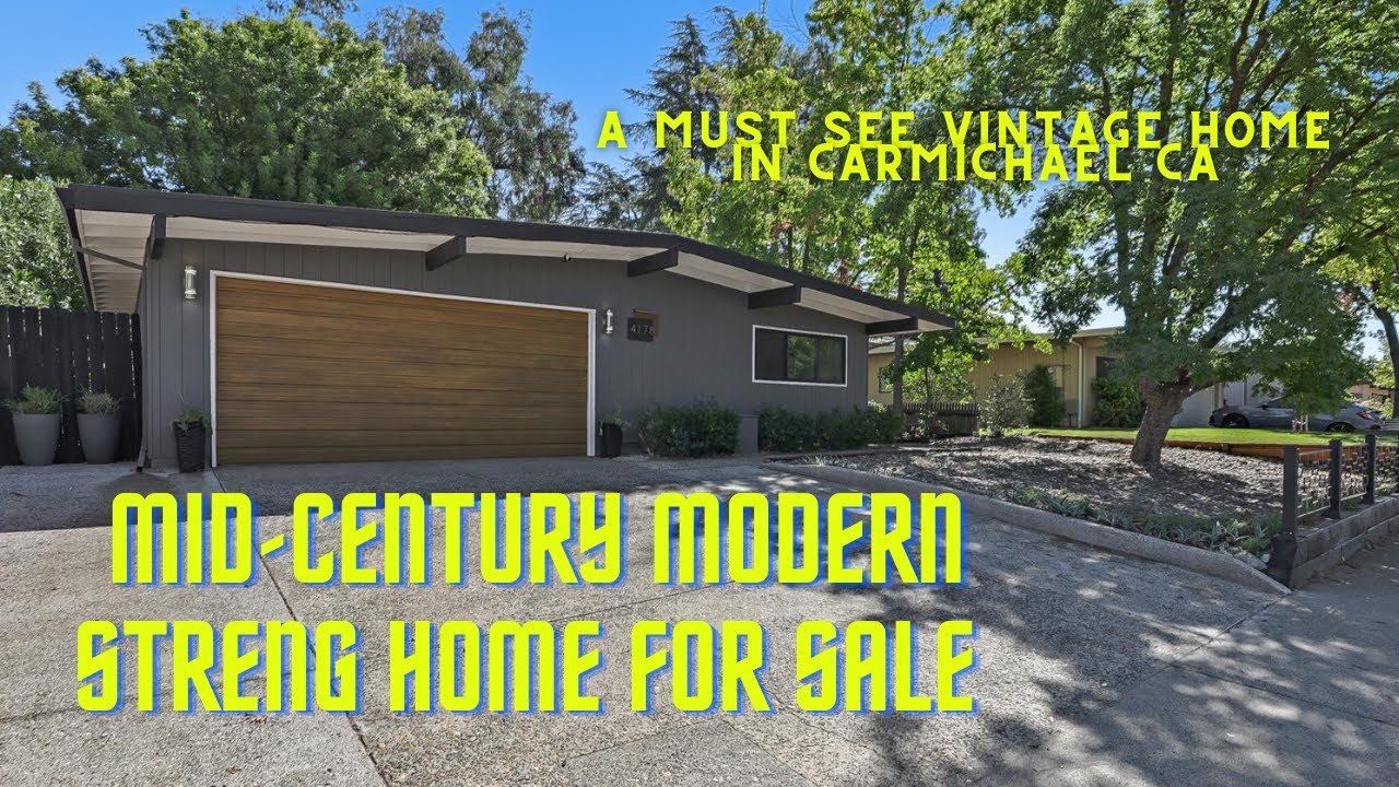 Streng Brothers MidCentury Modern Home For Sale in Sacramento CA