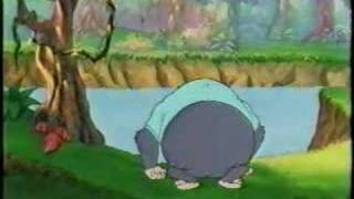 Gorilla Drinks Pond And Inflates Huge