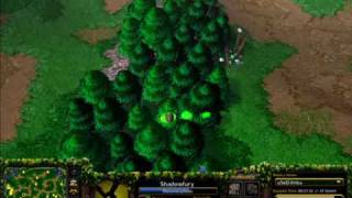 Warcraft 3 Longest range attack ever!