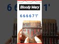 Bloody Mary (Kalimba Tutorial) #shorts