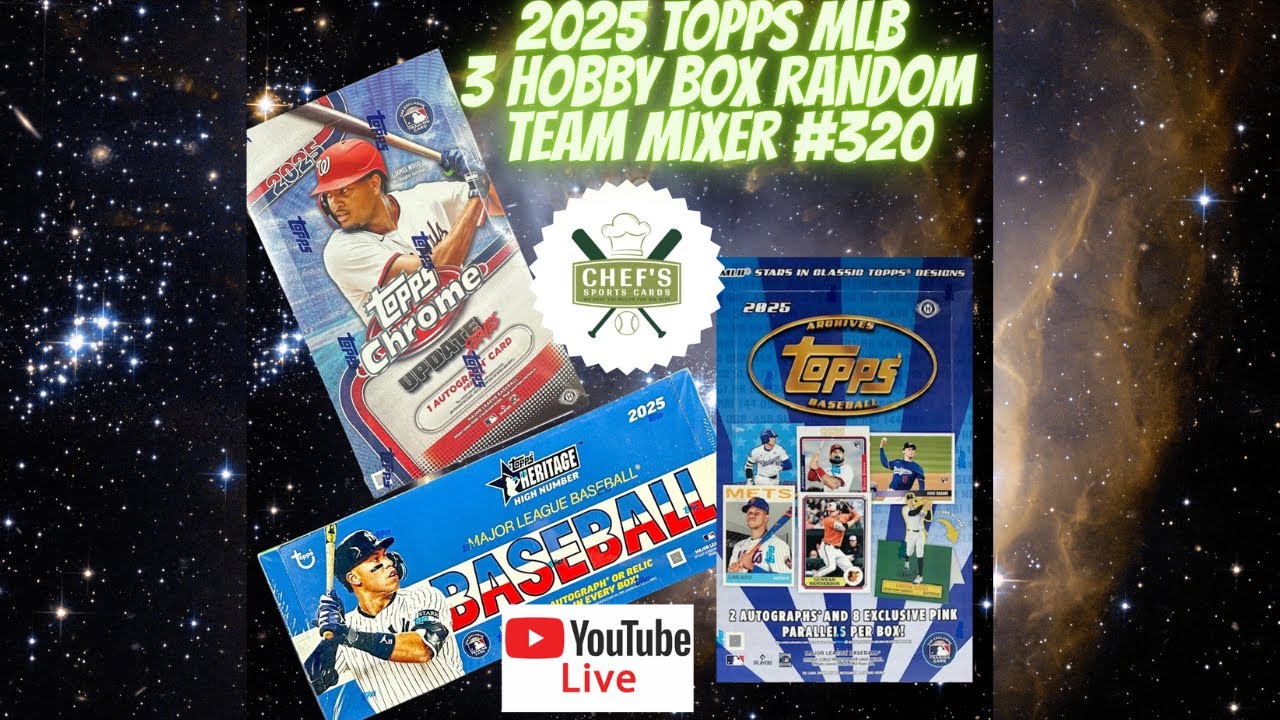 2025 TOIPPS MLB 3 HOBBY BOX RANDOM TEAM MIXER #320 - LIVE 2/1/2026