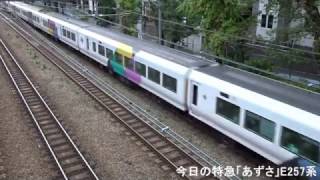 2016年１０月２９日（土）今日の特急「あずさ１６号」66M E257系（M-102編成あずさ50周年ロゴラッピング） 新宿行