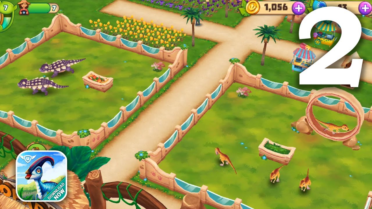 Dinosaur Park Primeval Zoo Gameplay Walkthrough (Android, iOS) - Part 2