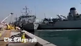 Royal Navy warships collide off coast of Bahrain