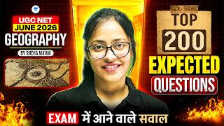 Geography UGC NET 2026 Paper 2 Most Expected Questions Marathon | Complete Revision | Sneha Mam