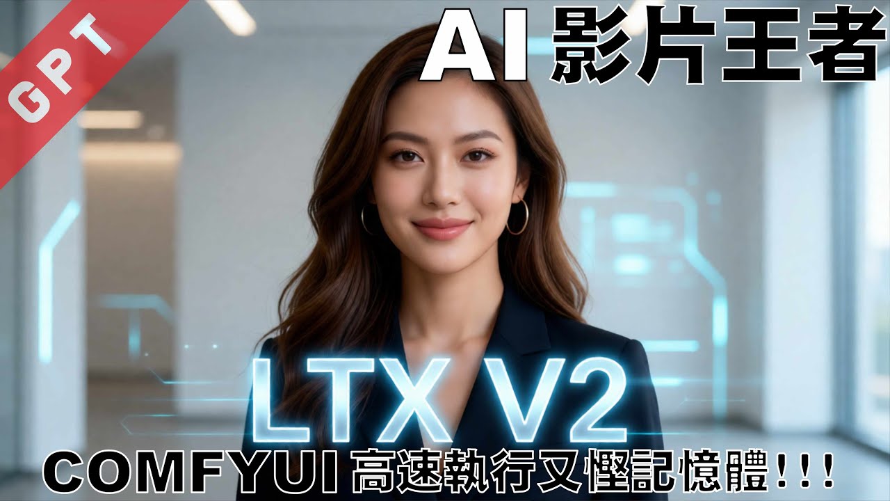 [字幕版] AI 影片王者 - LTX V2!!! ComfyUI 高速執行又慳記憶體!!! 