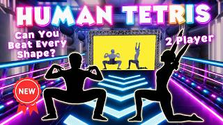 Human Tetris | 2 Players 🧩 Can You Beat Every Shape? | Interactive Warm Up 2026 screenshot 5