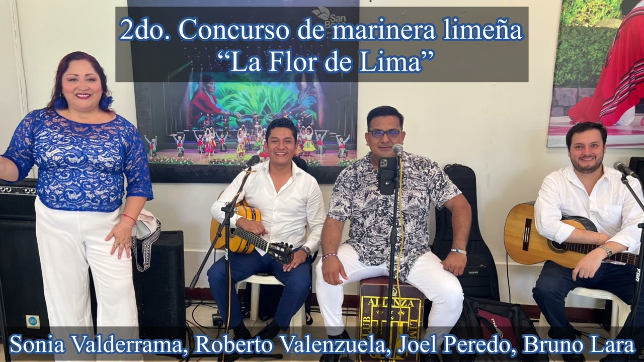 2do Concurso La Flor de Lima marco Sonia Valderrama,Joel Peredo,Bruno Lara,Roberto Valenzuela