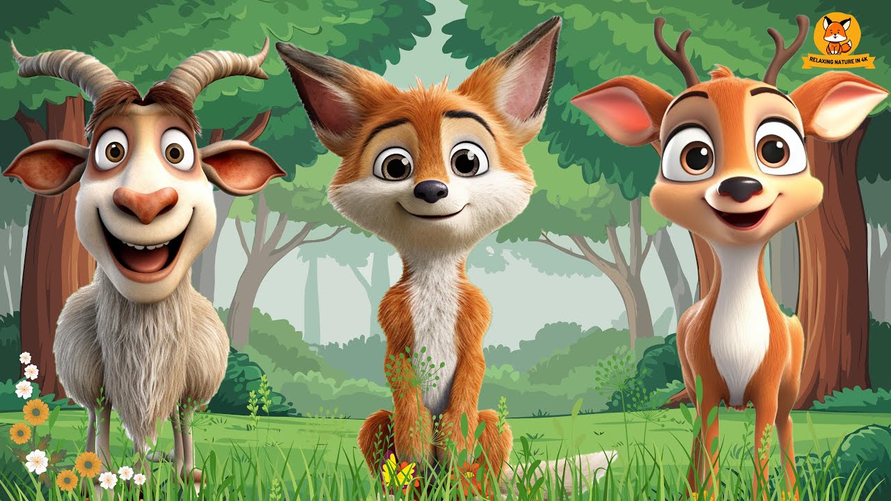 Herbivores - Familiar Animals: Goat, Fox, Deer, Donkey, Sheep, Horse | Wild Animal Sounds