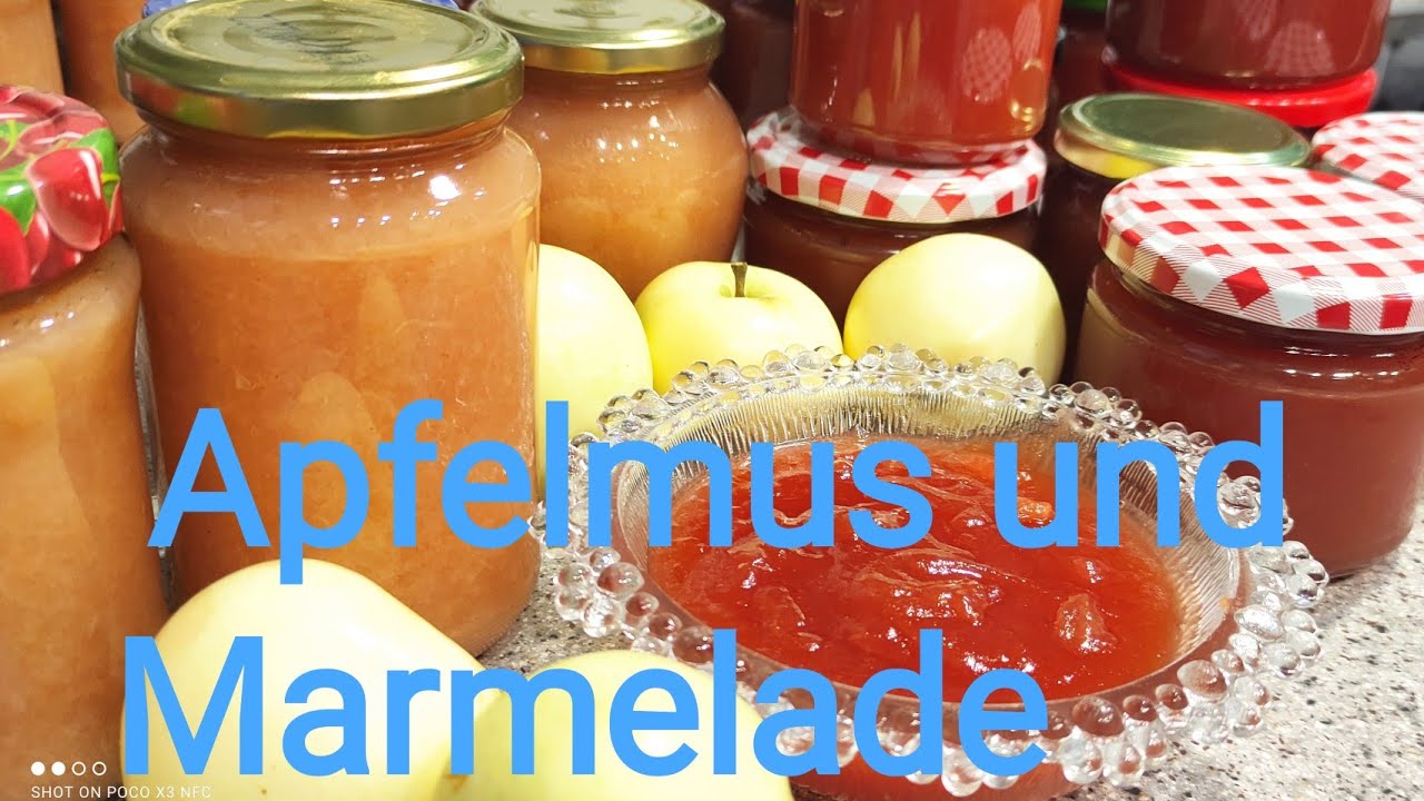 Apfelmus ohne Zucker/Marmelade/Frucht Aufstrich aus Äpfeln/Einkochen für den Winter!!! 🍎🍏
