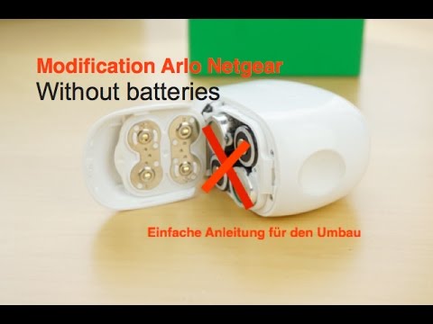 Netgear Arlo Security Camera System Modification without batteries