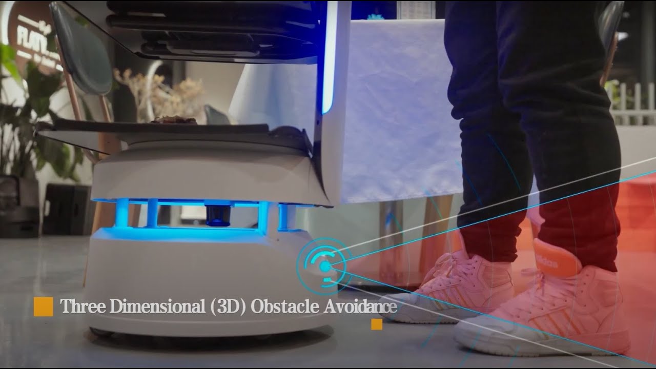 Dùng AI Tránh Người và Chướng ngại vật ,ROBOT phục vụ Segway ServeBot ...