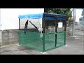 H29 ごみ収納庫  猫対策でネット張り　ダストック2型　寸法:W2087×D2088×H1879　20170924