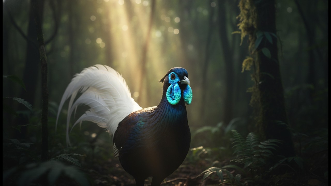 Alien Bird? The Rare Heart-Tailed Pheasant (Bulwer's) Revealed in 4K