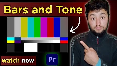 Bars And Tone in Premiere Pro | Premiere Pro Tutorial
