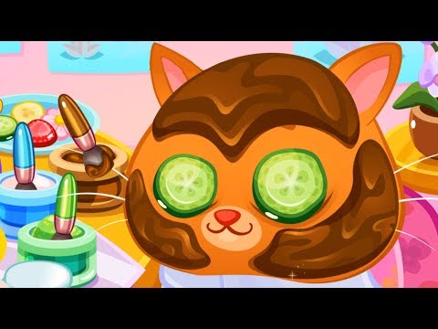 КОТЕНОК БУБУ и САЛОН КРАСОТЫ #124 Маска кота из огурцов и шоколада - пурумчата