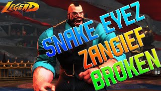 Street Fighter 6 🔥 Snake Eyez World No.1 Zangief  Combos & Punishment Insane!