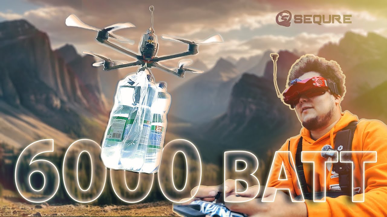 ☀ Огромный дрон с системой сброса: сколько он сможет поднять?! [Sequre Bkli10]