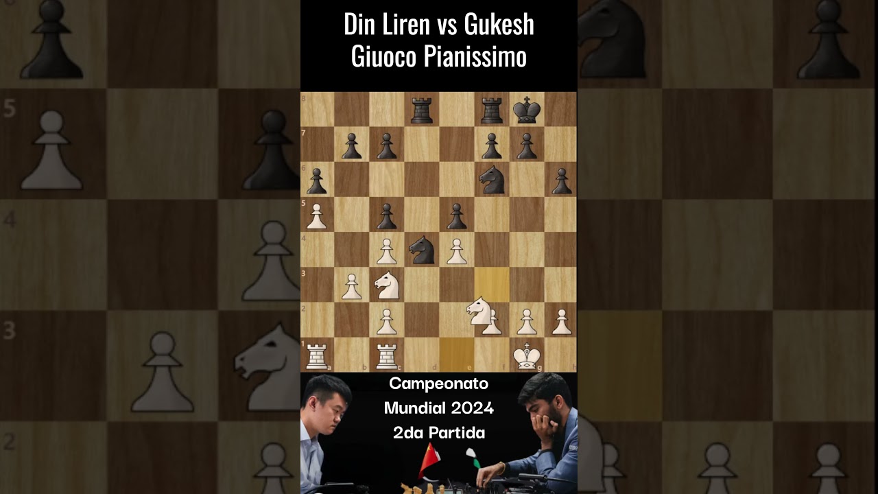 El Giuoco Pianissimo en el Mundial de Ajedrez 2024 🎯♟️(Partida completa)