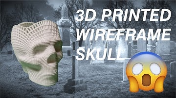 Wireframe Skull 3D Printed - Tutorial, Print Settings, Time Lapse, Showcase
