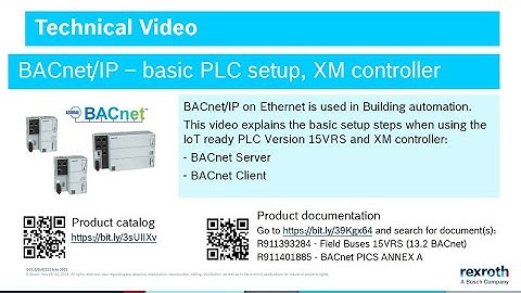 BACnet/IP – basic PLC setup, XM controller