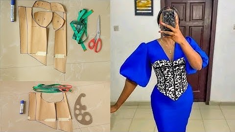 How to cut/draft three part corset|easiest method|beginner friendly|+new techniques