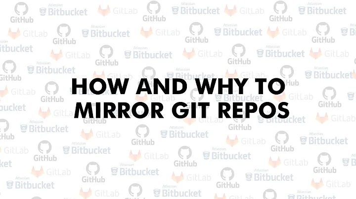 How to mirror git repos (local git repo)