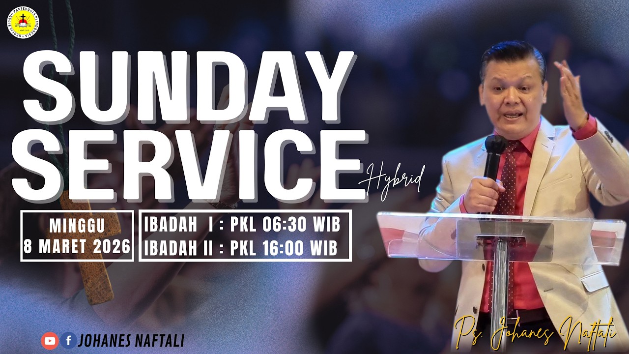 Sunday Service II Minggu 8 MARET 2026 | GSPDI | Ps. JOHANES NAFTALI | PERGESERAN POSISI, KEJ 3:9-10