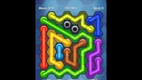 Pipe Lines Hexa Size 8 Mania Level 101-110 Solution