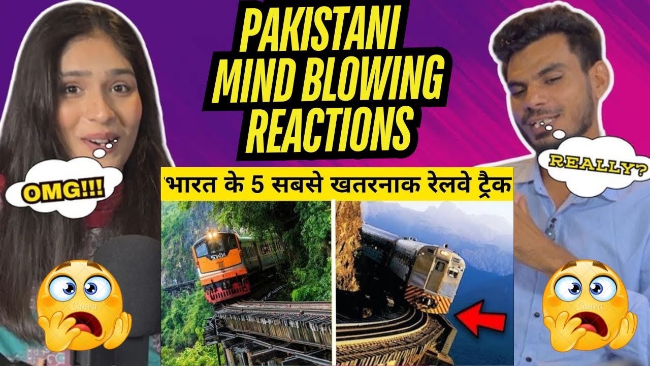 Top 5 Most Dangerous Railway Tracks In India |PAKISATNI PUBLIC REACTION|